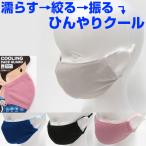 冷感 マスク 夏用マスク 夏 接触冷感 濡らす 濡らして使うマスク 涼しい ひんやり 立体マスク 気化熱 クールマスク 黒マスク 個包装 立体型 布マスク 洗える