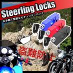 バイク用品 セキュリティ アクセルロック ブレーキ ハンドルロック キー ロック フロント 盗難防止 セキュリティ ET-STEERO
