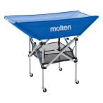 【メーカー直送商品】【日時指定不可】 [molten]モルテン 折りたたみ式平型ボールカゴ 背低93cm 4点セット(BK0032-B) ブルー