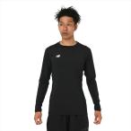 [1 пункт до почтовая доставка возможно ] [New Balance] New balance стрейч Crew длинный рукав внутренний рубашка (AMT55288)(BK) черный [ посылать за товар ]