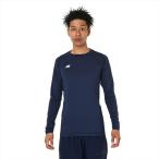 [1 пункт до почтовая доставка возможно ] [New Balance] New balance стрейч Crew длинный рукав внутренний рубашка (AMT55288)(NV) темно-синий [ посылать за товар ]