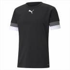 [1 пункт до почтовая доставка возможно ] [PUMA] Puma TEAMRISE игра рубашка (705141)(03) Puma черный / затонированный do жемчуг / Puma белый 