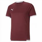 [1 пункт до почтовая доставка возможно ] [PUMA] Puma TEAM LIGA игра рубашка (705150)(09) темно-бордовый / Puma белый 