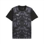 [1 пункт до почтовая доставка возможно ] [puma] Puma teamULTIMATE графика игра рубашка (706791)(03) Puma черный / Puma белый [ посылать за товар ]