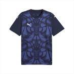 [1 пункт до почтовая доставка возможно ] [puma] Puma teamULTIMATE графика игра рубашка (706791)(06) Puma темно-синий / Puma белый [ посылать за товар ]