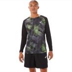 [asics]アシックス テニスウェア グラフィックロングスリーブトップ (2041A204)(001) パフォーマンスブラック[取寄商品]