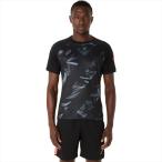 [1 пункт до почтовая доставка возможно ] [asics] Asics p Ractis графика рубашка с коротким рукавом (2101A306)(001) Performance черный [ посылать за товар ]