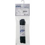 【10点までメール便可】 [asics]アシックス フラットシューレース(細) (TXX116)(90) ブラック[取寄商品]