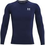 [UNDER ARMOUR] Under Armor UA нагрев механизм armor - компрессионный длинный рукав рубашка (1361524)(410) midnight темно-синий / белый [ посылать за товар ]
