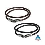 [Phiten]ファイテン RAKUWAブレスX100 レザータッチモデル 32cm