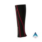 【2点までメール便可】 [Phiten]ファイテン サポーター スポーツスリーブX30 足用(2枚入) ブラック/レッド