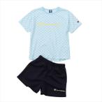 [Champion] Champion Kids Short рукав футболка &amp; шорты (CK-XSW05)(320) sax 