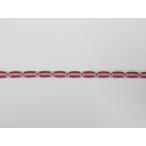 チロル トーションレース ピンクｘブラウン 1ｍ 8mm幅 NO.30097-A