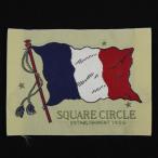 織ネーム イエローｘブルーxホワイトxレッド系 フラッグ SW314 50ｘ70mｍ