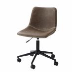 デスクチェア チェア 椅子 ブラウン 茶色 おしゃれ 北欧 1人掛け 1人用 ソフトレザー ワークチェア 昇降機能 回転式 PC-77BR / 東谷