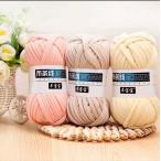 Tシャツヤーン シングルカラー4色(P25)　ハンドメイド　手芸　DIY　手作り　マスク　ゴム　紐