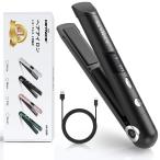 【新バージョン】KEYNICE コードレスヘアアイロン ストレート メンズ ミニ 2way カール 長時間使用 usb充電式 Max205℃ 3段階