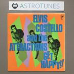 エルヴィス・コステロ&amp;ジ・アトラクションズ Elvis Costello &amp; The Attractions 1980年 LPレコード Get Happy!! 名盤 米国盤