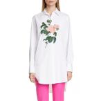 ¥ª¥¹¥«¡¼ ¥Ç ¥é ¥ì¥ó¥¿ ¥«¥Ã¥È¥½¡¼ ¥È¥Ã¥×¥¹ ¥ì¥Ç¥£¡¼¥¹ Oscar de la Renta Rose Embroidered Poplin Shirt White/ White