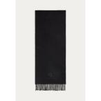 ラルフローレン マフラー・ストール・スカーフ レディース アクセサリー WOOL CASHMERE HERRINGBONE SCARF - Scarf - black