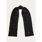 ラルフローレン マフラー・ストール・スカーフ レディース アクセサリー METALLIC EMROIDERED - Scarf - black/black