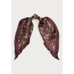 ラルフローレン マフラー・ストール・スカーフ レディース アクセサリー FLORAL SILK TWILL DIAMOND SCARF - Scarf - pinot noir