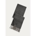 ラルフローレン マフラー・ストール・スカーフ レディース アクセサリー REVERSIBLE BLEND - Scarf - black/cream check