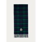 ラルフローレン マフラー・ストール・スカーフ レディース アクセサリー BLACK WATCH PLAID BULLION WOOL SCARF - Scarf - blackwatch