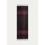 ラルフローレン マフラー・ストール・スカーフ レディース アクセサリー PLAID FRINGE-TRIM SCARF - Scarf - black stewart
