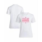 アディダスTシャツトップスレディースWomen'sWhiteTexasA&...