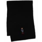 ラルフローレン マフラー・ストール・スカーフ アクセサリー メンズ Men's Solid Denim Bear Scarf Black