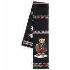 ラルフローレン マフラー・ストール・スカーフ アクセサリー メンズ Men's Holiday Bear Intarsia Scarf Black/ Multi