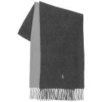 ラルフローレン マフラー・ストール・スカーフ アクセサリー メンズ Men's Reversible Wool Scarf Black/ Gray