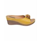 ジーシーシューズ サンダル シューズ レディース Women's Sydney Rosette Wedge Sandals Yellow