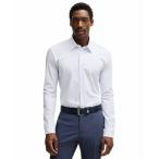 ヒューゴボスシャツトップスメンズMen'sPrintedCottonBle...