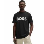 ヒューゴボスTシャツトップスメンズMen'sRubber-LogoRegu...