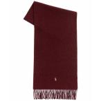 ラルフローレン マフラー・ストール・スカーフ アクセサリー メンズ Men's Signature Italian Virgin Wool Scarf Wine