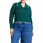 ショッピングSH-06A エロクイ ニット&セーター アウター レディース Women's Plus Size Oversized Collar Ribbed Sweater Green