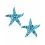 ジャニ ベルニーニ ピアス＆イヤリング アクセサリー レディース Light Aqua Pave Crystal Starfish Stud Earrings set in Sterling Silver LIGHT AQUA
