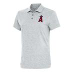 アンティグア ポロシャツ トップス レディース Los Angeles Angels Antigua Women's Motivated Polo Heather Gray