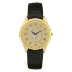 ジャーディン 腕時計 メンズ Oklahoma Sooners Medallion Leather Wristwatch Gold/Black