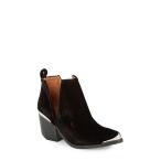 ジェフリー キャンベル ブーツ＆レインブーツ レディース Jeffrey Campbell 'Cromwell' Cutout Western Boot  Black Velvet 送料無料