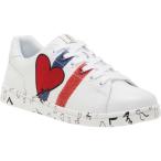 エレン・デジェネレス レディース スニーカー シューズ Chadoodle Sneaker Pure White With Love Stripe Leather