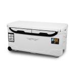  рыбалка для cooler-box большая вместимость 32/48/60/70L сиденье .. крепкий мускл корпус водонепроницаемый теплоизоляционный материал руль / вентиль / плечо ремень / с роликами . рыбалка термос сила 72h белый &amp; чёрный 