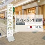 ステンレス製 フロア案内 スタンドサイン W250mm*H1200mm フロアスタンド　ask-1200