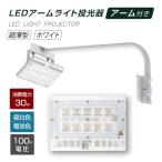 LED投光器 30W相当 60cm90cm 屋外用 昼光色 電球色 IP65 広角90度 ホワイト 看板灯 舞台照明 屋内外ポータブル投光器 stledwh30