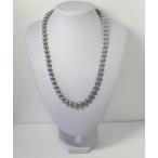 貝パールネックレス9ｍｍグレー52ｃｍ