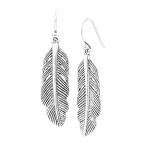 特別価格Silpada 'Etched Feather' Drop Earrings in Sterling Silver好評販売中