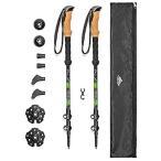 特別価格Cascade Mountain Tech Trekking Poles - Aluminum Hiking Walking Sticks with 好評販売中