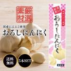 東京フード おろしにんにく 40g×5本セット 国産 すりおろし ニンニク 大蒜 厳選素材使用 ( 国産 にんにく 赤穂の天塩 ) 刺身 ラーメン パスタ 餃子 便利